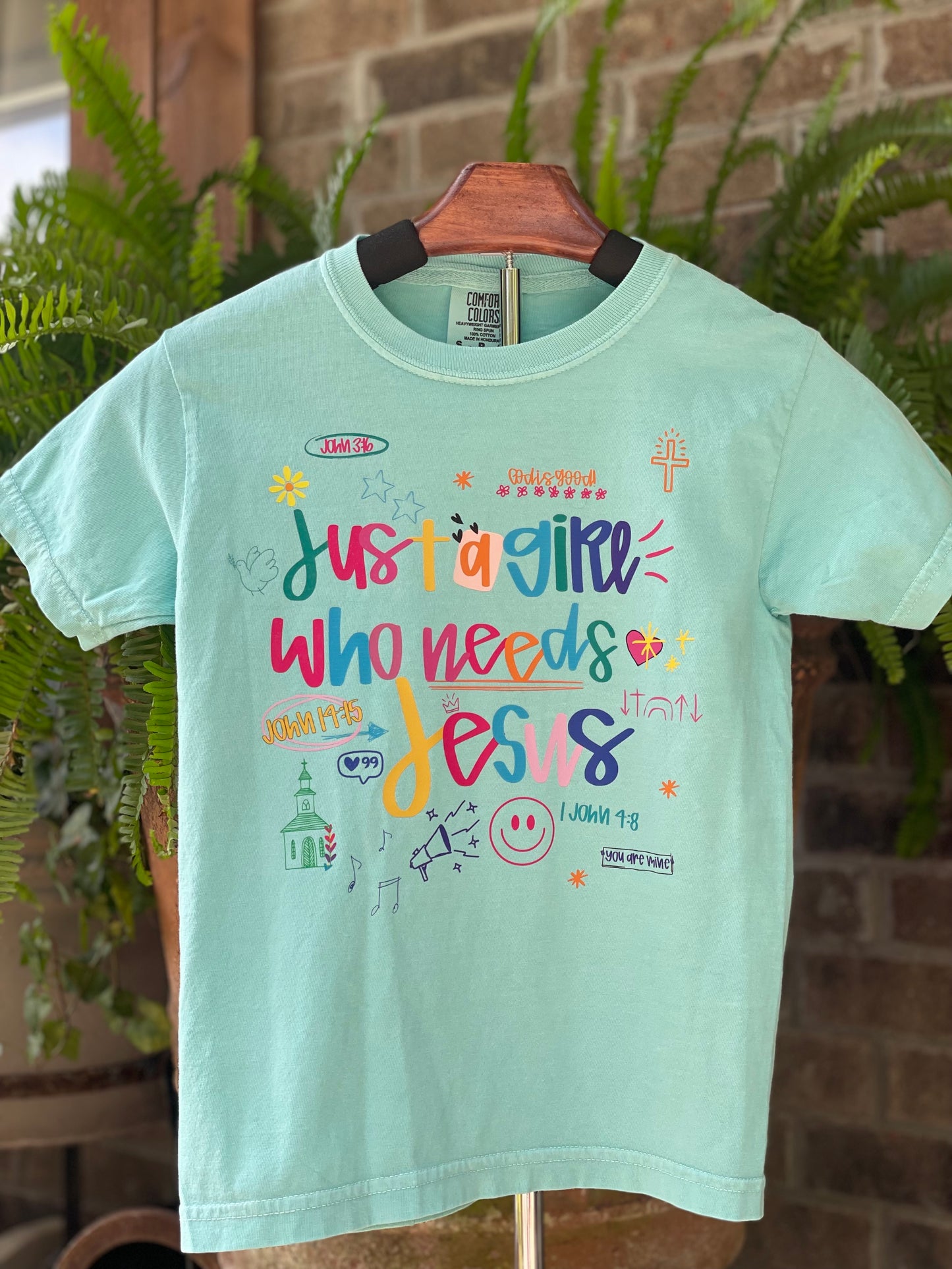 Just A Girl Who Loves Jesus Tee Girls