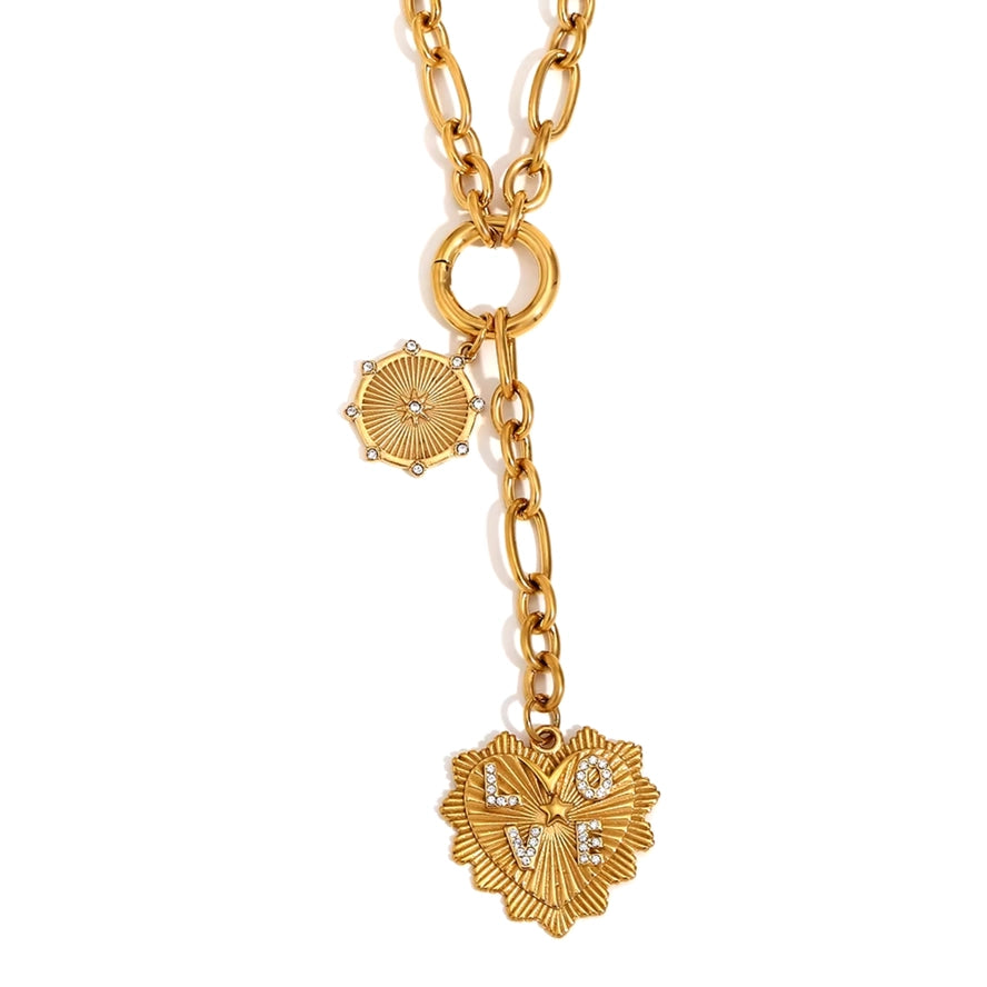 5070 DEEP SOUTH ORIGINALS HEART OF GOLD NECKLACE