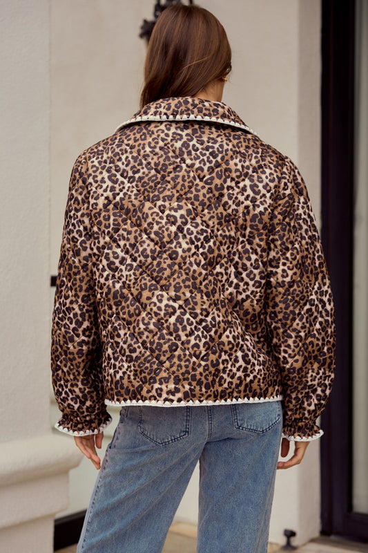 5012 LEOPARD QUILTED JACKET