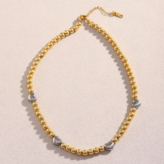 5026 HEARTSRINGS BEADED NECKLACE